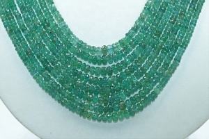 สร้อยคอลูกปัดกลมสีมรกต8เส้น - Product Image 3