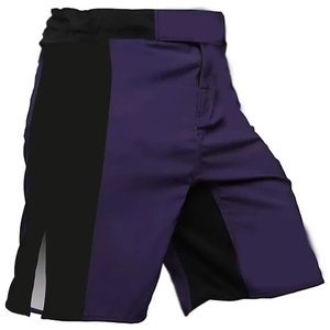 Shorts MMA pour hommes 100 % Spandex/Polyester, fabriqués sur mesure (OEM), à prix de gros, shorts de combat unis teints à bas prix, en vente. - Product Image 5