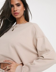 Ensemble de sweat-shirt à capuche beige pour femme, manches longues, tricoté, style décontracté, couleur unie, respirant, coton, fibre de bambou - Product Image 2