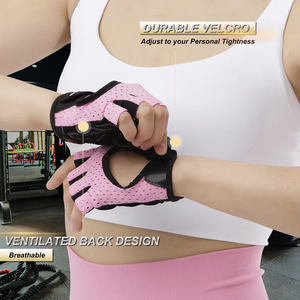 ถุงมือฟิตเนสแบบครึ่งนิ้ว ถุงมือป้องกันแฟชั่นสีสันสดใสแบบใหม่สำหรับกีฬากลางแจ้ง ถุงมือฟิตเนสสำหรับออกกำลังกายในยิมมืออาชีพ - Product Image 4