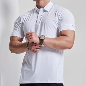 Polo de alta calidad Logotipo de impresión personalizado deportes Fitness Pullover camiseta manga corta en blanco hombres Golf Polo camiseta para la venta - Product Image 2