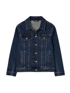 Veste en jean pour femme grande taille 100% coton, de haute qualité, respirante, décontractée, vêtements d'extérieur pour l'hiver, logo personnalisé - Product Image 6