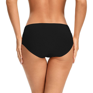 Culottes hipster sans couture pour femmes, taille basse, respirantes, 100% soie, lot de 5, couvrantes, confortables, invisibles, romantiques, unies - Product Image 2