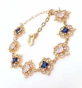 Pendentif breloque en cristal de saphir style Fairycore, plaqué or, pierre naturelle, bijoux de fiançailles vintage pour elle - Product Image 4