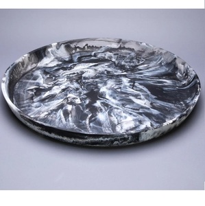 Classic Durable Eco-Friendly Hand-painted Traditional Decorative <b>Epoxy</b> Resin Tray and Home & Restaurant <b>Table</b> Decoration - Product Image 1