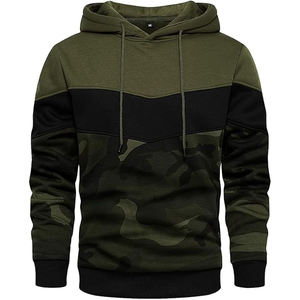 Sudadera con Capucha Camuflada para Hombre, Mezcla de Algodón y Poliéster, Diseño de Cazador de Patos, Capucha con Cordón Ajustable, Bolsillo Frontal, Estilo Casual - Product Image 1
