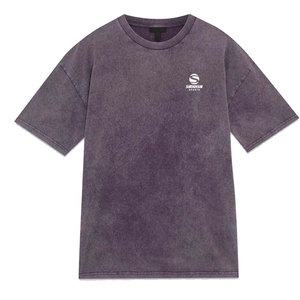 T-shirt unisexe délavé à l'acide, coupe oversize, 240-250 GSM, coton épais, coupe carrée, épaules tombantes, vintage, vierge, personnalisable, OEM, vente en gros - Product Image 5