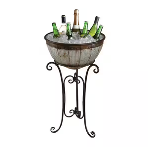 Shiny Large Oval Metal Ice <b>Buckets</b> Classic Design 5L Capacity Portable & Durable Assorted Party Refreshments Wholesale Prices - Product Image 6
