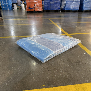 Bâche en PE bleue imperméable de haute qualité, résistante aux UV, coupe-vent, indéchirable, robuste, écologique, 700D-1500D, unie, sur mesure - Product Image 4