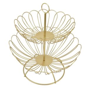Cesta de frutas decorativa personalizable de hierro para cocina, para almacenamiento de frutas frescas, organizador para mesa de comedor y hogar. - Product Image 4