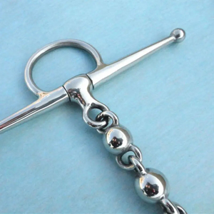 Bocado completo de acero inoxidable para caballo, equipo ecuestre Waterford, boquilla de cobre de 14.3cm - Product Image 6
