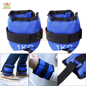 High Quality Neoprene Padding <b>Ankle</b> Straps Best Fitness Workout Protection Wholesale Brown Nylon Unisex Weightlifting Anklets - Product Image 5