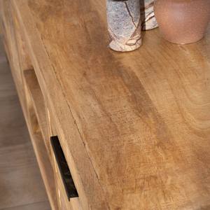 Meuble TV Vandana Silver Edge 180cm en bois de manguier avec pieds en métal Manoha - Product Image 6