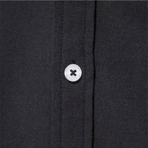 Custom Men's <b>Black</b> Dress <b>Shirt</b> Long Sleeve Contrast Collar Cuff <b>Button</b> Down Smart Casual Formal Cotton <b>Shirt</b> OEM Supplier - Product Image 5