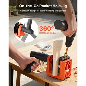 Kit per Foratura a Scomparto con Maniglia Girevole a 360 Gradi Regolabile, 260 Viti, 1 Misura, Componenti per Macchine per la Lavorazione del Legno con Rotazione a 360 Gradi - Product Image 3