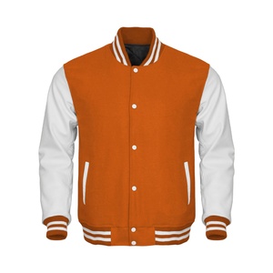 2025 Best Quality Varisty Jacket for <b>Men</b> Wool Leather Sleeve University Baseball Windbreaker Bomber Varsity Jacket for <b>Men</b> - Product Image 1