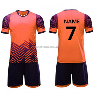 Maillot de football respirant à manches courtes été 2025 bleu et blanc – Tenues de football premium - Product Image 3