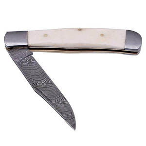 Couteau pliant de poche de qualité industrielle THEWIZ CRAFTS TW-FK-004 avec lame en acier 440C et manche en bois, idéal pour le camping, la survie et l'EDC - Product Image 4