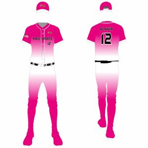 Baseball Uniforms Sportswear Customized Color Breathable Quick Dry 100% Polyester Professional Logo Printed Short High Quality - Product Image 3