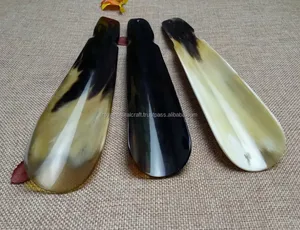 Calzador de cuerno de buey real/calzador corto y largo India/calzador de mango largo - Product Image 3