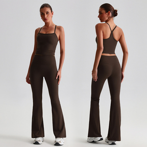 Conjunto Deportivo para Mujer, Sujetador Deportivo y Leggings, Ropa de Yoga, Ropa de Gimnasio, Traje para Correr - Product Image 4