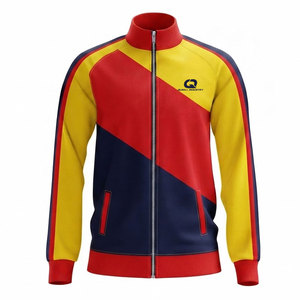 Survêtement de course et de football d'hiver, veste légère à fermeture éclair et pantalon assorti, 100% polyester, pour le football, le fitness, l'exercice en plein air - Product Image 4