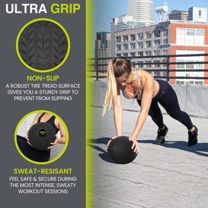 ลูกบอลออกกำลังกาย GISCO SLAM BALL ผลิตจากยางและ PVC เป็นมิตรต่อสิ่งแวดล้อม สำหรับอุปกรณ์ออกกำลังกาย ฟิตเนส และการฝึกฝนร่างกาย - Product Image 5