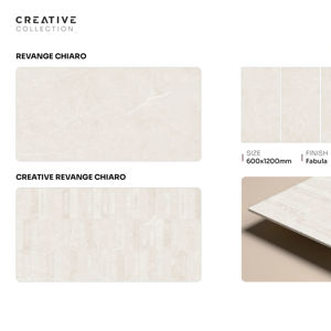 Losa de Porcelana de Alta Resistencia con Acabado Fabula, 600x1200mm, 60x120cm, 24x48 Pulgadas, Formato Grande, Azulejo Decorativo para Pared y Piso - Product Image 1