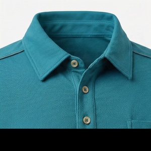 เสื้อโปโลแขนสั้นผู้ชาย ผ้าฝ้าย 100% สีพื้น รับสั่งทำสี ขายส่ง คุณภาพสูง เสื้อผ้าลำลองสำหรับออกกำลังกาย - Product Image 4