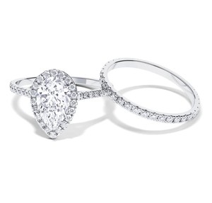 Anillo de Compromiso de Moissanita con Corte de Pera en Plata de Ley Chapada en Oro de 18K, Anillo de Piedras Preciosas de Lujo para Boda y Aniversario - Product Image 3