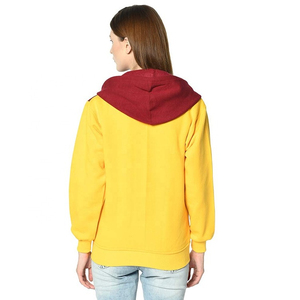 Vestes polaires à capuche zippées confortables à double panneau pour femmes, coupe-vent, chaudes pour l'hiver, à manches longues, coupe régulière, pour femmes - Product Image 3