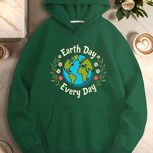 Sudaderas informales para mujer con ilustración del Día DE LA Tierra - Product Image 3