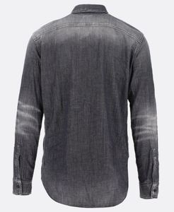 Chemise en jean décontractée pour homme, col rond, 100 % coton respirant, écologique, nouvelle collection, idéale pour l'été – Approvisionnement direct usine - Product Image 6