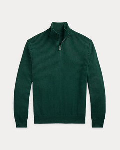 Pull en coton côtelé demi-zip pour homme, col mandarin, style décontracté chic, tricot d'automne, streetwear, vente en gros - Product Image 2