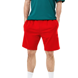 Pantalones Cortos Bermuda para Hombre, Color Azul Marino Sólido, Cintura Elástica, Casuales, Transpirables, de Poliéster, con Bolsillos, Corte Medio, Estilo Tejido - Product Image 4