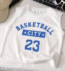 Camisetas de Verano para Niños, Personalizadas, de Alta Calidad, sin Mangas, de Algodón, con Lavado Ácido, Apliques, Bordado Vintage, Ropa Urbana - Product Image 3