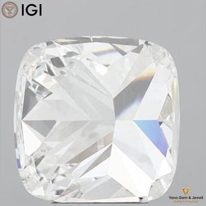 เพชร VS2 ความสะอาดระดับ E สี E รูปทรงคุชชั่น พร้อมใบรับรอง IGI น้ำหนัก 2.50 กะรัต เพชร CVD ที่เพาะเลี้ยงในห้องปฏิบัติการ เหมาะสำหรับแหวนเด่นสะดุดตา - Product Image 4