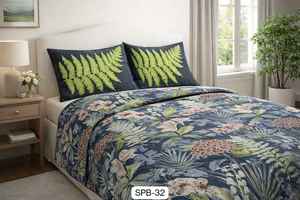 Parure de draps de luxe moderne bleu ciel 7D en microfibre 125 GSM, tissu écologique, 300 fils au pouce carré, toutes saisons - Product Image 6