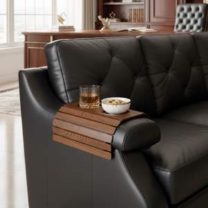 Proveedor Mayorista de Bandejas de Madera para Reposabrazos de Sofá |   Mesa Auxiliar de Bambú para Sofá, Fabricante OEM para Pedidos al por Mayor - Product Image 4