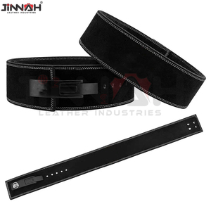 Top Selling Comfortable Back Support Lever <b>Belts</b> Genuine Leather Adjustable Lever Weight Lifting <b>Belt</b> With Steel Buckle - Product Image 3