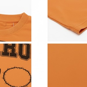 เสื้อยืด Aliroz ผู้ชาย ทรงปกติ พิมพ์ลายการ์ตูน ระบายอากาศได้ดี น้ำหนัก 220 กรัม โลโก้ด้านหน้า แขนสั้น คอกลม สไตล์สตรีทแวร์ ผ้าคอตตอนเจอร์ซีย์ - Product Image 6