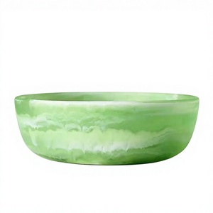 Bol à soupe en marbre écologique personnalisé, fait main, en résine, nouveau design populaire, produit personnalisé, best-seller - Product Image 1
