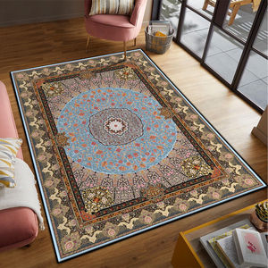 Tapis de prière Ramadan carré auto-adhésif antidérapant, design moderne, en polaire polyester, mousse haute densité, épaisseur 17 mm, pour salon, usage intérieur - Product Image 1