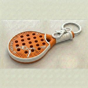 New Silicone Rubber Padel Racket <b>Keychain</b> Custom Size <b>Personalized</b> Sports Event Souvenir Durable Superior Quality 3D Embosses - Product Image 5