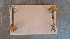 Plateau avec poignée, plateau décoratif, plateau de service, plateau pour la table, plateau pour offrir, plateau en bois, plateau en marbre - Product Image 4