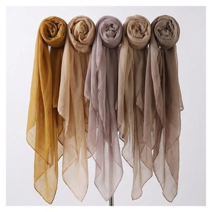Pañuelo de Chifón para Mujer, Color Sólido, Largo, Multifuncional, para Uso Diario, Todas las Temporadas, Estilo Simple - Product Image 1