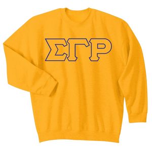 Sudadera con letras griegas Sigma Gamma Rho, jersey de cuello redondo con 3 letras, forro polar personalizado para hermandades, top informal unisex de moda urbana - Product Image 1