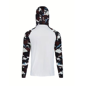 Maillots de pêche personnalisés à manches longues imprimés par sublimation pour hommes, protection solaire UPF50 en polyester, anti-UV, grandes tailles, t-shirts personnalisés - Product Image 4