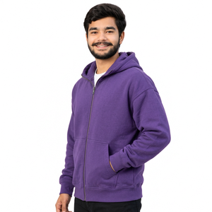 Sudaderas personalizadas de felpa para hombre, con logotipo bordado, directamente de fábrica, para marcas estadounidenses. - Product Image 1