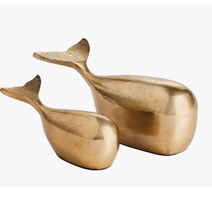 Sculpture abstraite stylisée en laiton et aluminium, art décoratif en métal, statue décorative, figurine en métal pour hôtel, décoration de table à domicile - Product Image 6